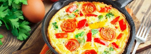 Яичница с овощами