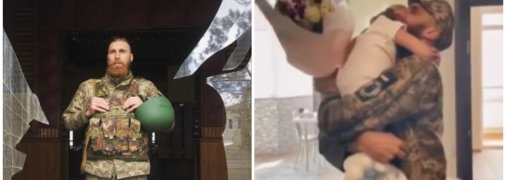 Военнослужащий ВСУ наконец-то встретился с дочерью