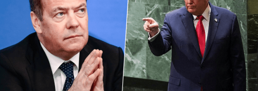 Дмитрий Медведев и Дональд Трамп