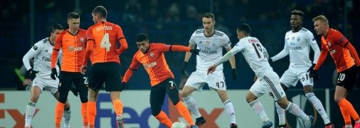 Шахтер - Бенфика: обзор матча Лиги Европы (Видео)