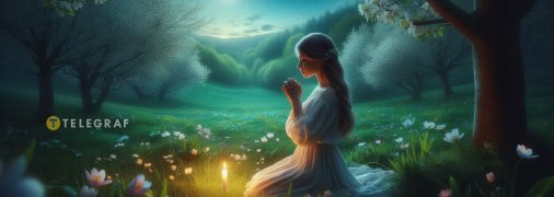 Дівчина молиться