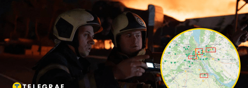 Повітря наповнює дим від пожеж через обстріли