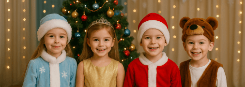 Діти на новорічному святі