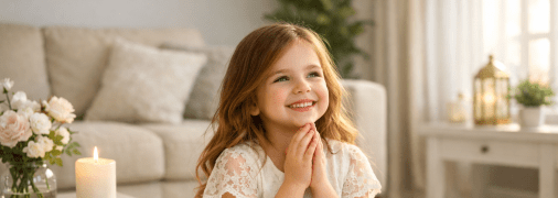 Дівчинка молиться