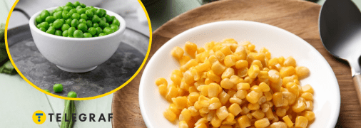 Зеленый горошек, консервированная кукуруза