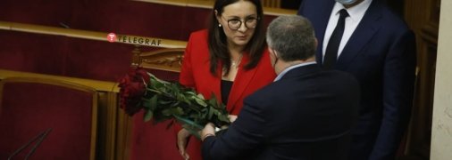 Поздравления принимает новый министр экономики Украины Юлия Свириденко