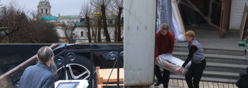 Работа в Киево-Печерской Лавре идет полным ходом