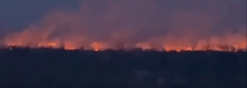 Горить заповідна зона