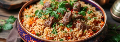 Плов с бараниной – вкусное и сытное блюдо, которое легко приготовить (изображение создано с помощью ИИ)