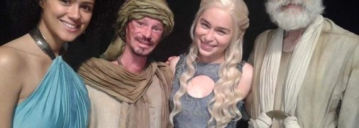 Даррен Кент с актерами "Игры престолов"