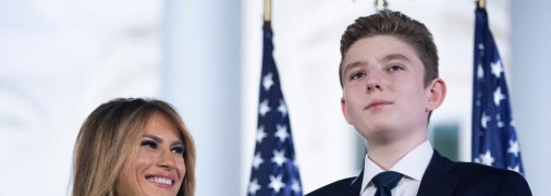 Меланія Трамп з сином Барроном