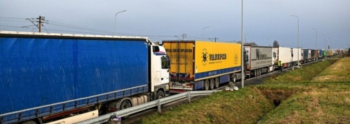 Блокада вантажівок на кордоні