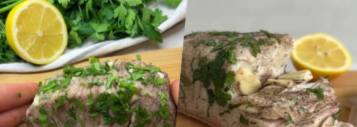 Ароматне сало з часником і зеленню