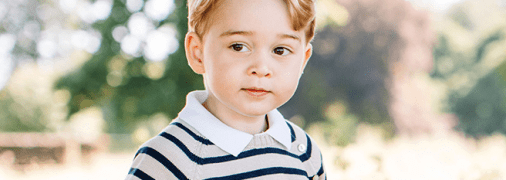 Принц Джордж научился кататься на лыжах