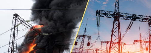 Россияне активно атаковали энергетику на Правобережье