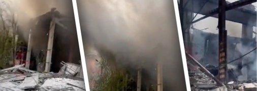 Місце влучання у Луганську