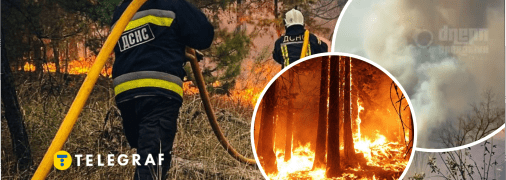 В Обухівці горить ліс