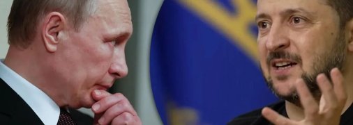 Владимир Путин и Владимир Зеленский