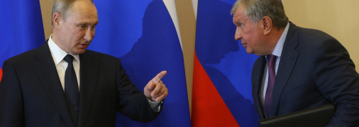 Владимир Путин и Игорь Сечин