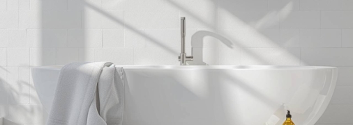 Акриловая ванна требует особого ухода (изображение создано с помощью ИИ)