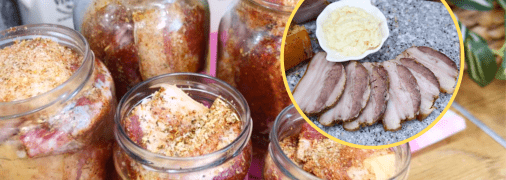 Сало можно запекать в банках