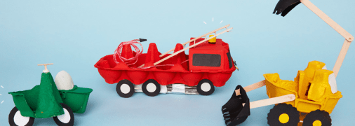 Мастерим машинки из картонных лотков для яиц: 8 крутых поделок