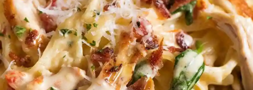 Сливочная паста с куриным филе