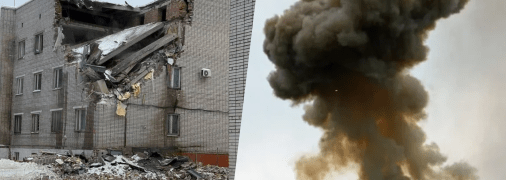 Взрыв в здании военной комендатуры