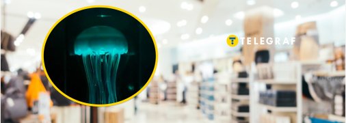 Настольная лампа в виде медузы