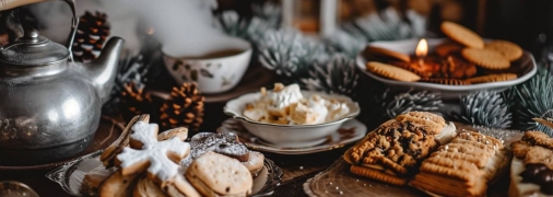 Вечір з чашкою чаю та смаколиками справжній зимовий ритуал (фото ілюстративне, створене з допомогою ШІ)