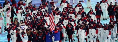 Збірна США на відкритті Олімпіади-2022