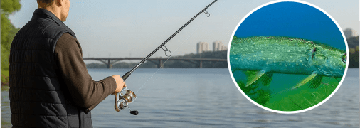 Рибалка піймав щуку