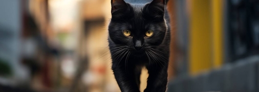 Черную кошку в древности связывали с магией