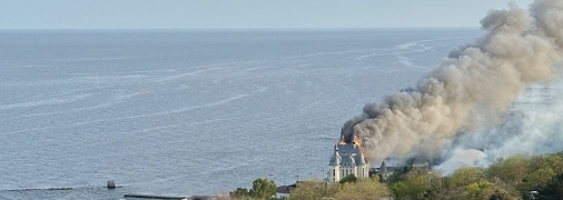 Пожежа у будівлі палацу студентів ОНЮА