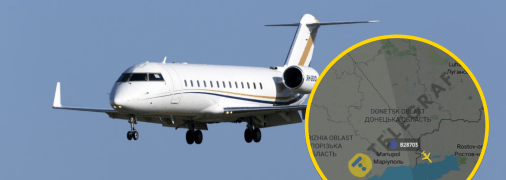 Самолет заметили над Украиной