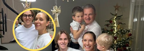 Екатерина Осадчая и Юрий Горбунов с детьми