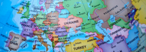 Україна та сусіди на карті