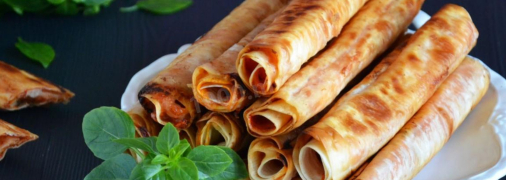 Апетитні трубочки з лаваша