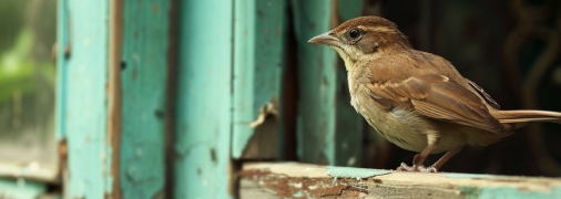 Залетевшая в дом птица не обязательно предвещает беду (изображение создано с помощью ИИ)