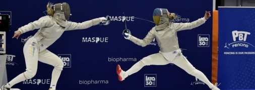 Ольга Харлан (справа) в финале чемпионата Украины