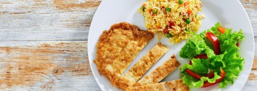 Отбивные с грибами и сыром