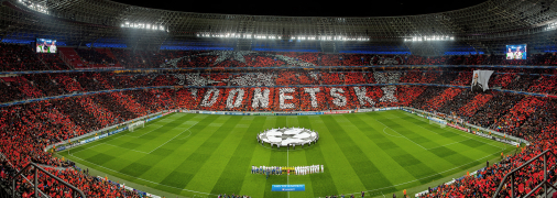 Донбасс Арена принимала матчи Лиги чемпионов и сборной Украины