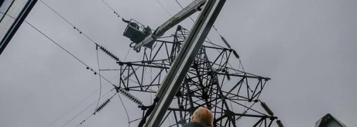 Ремонт аварии на линии электросети