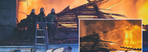 Огненная стихия преодолевала проблемы местным спасателям