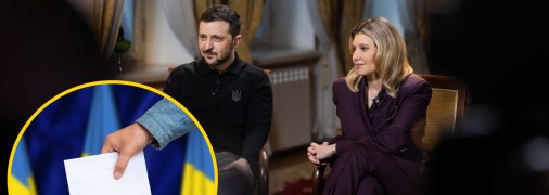 Володимир та Олена Зеленські