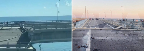 Наслідки вибуху на Кримському мосту