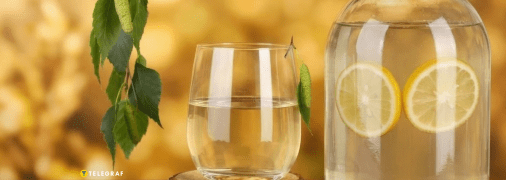 Березовый сок с лимоном