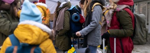 Украинцы покинули свои дома после начала полномасштабной войны