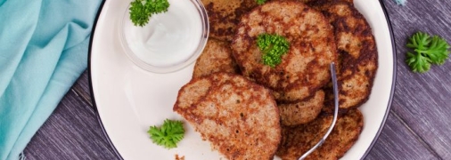 Необычные оладьи из печени