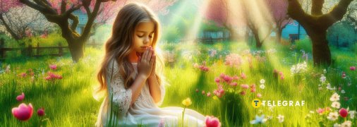 Дівчинка молиться